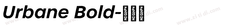 Urbane Bold字体转换